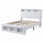Artiss Queen Bed Frame with Storage Charging Station & LED White