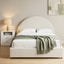 Artiss Queen Bed Frame with Storage and Bedside Table Set Boucle Fabric Gas Lift Bed Base 2-Drawer Nightstand