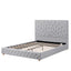 Artiss Queen Bed Frame with Tufted Headboard and Plywood Slats Grey