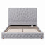 Artiss Queen Bed Frame with Tufted Headboard and Plywood Slats Grey