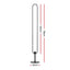 Artiss RGB LED Floor Lamp Remote Control Corner Light Stand Gaming Room 118CM