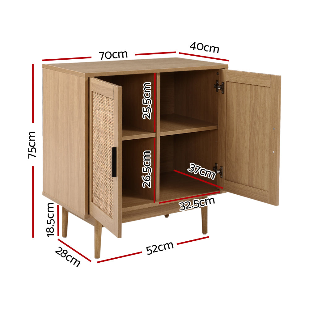 Artiss Rattan Buffet Sideboard Cabinet Storage Hallway Table Kitchen Cupboard