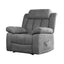 Artiss Recliner Chair Electric Massage Chair Velvet Lounge Sofa Heated Grey