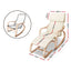 Artiss Rocking Armchair Footstool Bentwood Beige