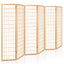 Artiss Room Divider Screen Wood Timber Dividers Fold Stand Wide Beige 6 Panel