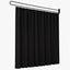 Artiss Room Divider Wall Mounted Hanging Curtain Partition Screen Black 200x220cm