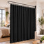 Artiss Room Divider Wall Mounted Hanging Curtain Partition Screen Black 200x220cm
