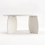 Artiss Round Coffee Table High-Gloss Center Table Minimalist Living Room Furniture 78x35cm Cream White