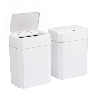 Artiss Rubbish Bin 12L 2-Pack Sensor Kitchen Automatic Motion Touchless White