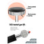 Artiss Set of 2 Backless PU Leather Bar Stools - Black and Chrome
