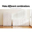 Artiss Shoe Box DIY Set of 8 Storage Cube Stackable White