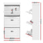 Artiss Shoe Cabinet Shoes Storage Rack White Organiser Shelf Cupboard 18 Pairs Drawer