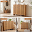 Artiss Shoe Cabinet Versatile Door 24 Pairs Shoe Storage Cupboard Bamboo