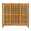 Artiss Shoe Cabinet Versatile Door 24 Pairs Shoe Storage Cupboard Bamboo