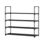 Artiss Shoe Rack 4-tier 16 Pairs Stackable Black