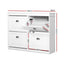 Artiss Shoe Rack Cabinet 16 Pairs 4-tier White Paul