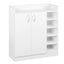 Artiss Shoe Rack Cabinet 21 Pairs Adjustable Shelves White Clair
