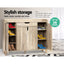 Artiss Shoe Rack Cabinet 26 Pairs Adjustable Pine Cissy