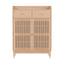 Artiss Shoe Rack Cabinet 4-Tier 16 Pairs Pine