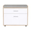 Artiss Shoe Rack Cabinet Bench 8 Pairs White Niva