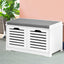 Artiss Shoe Rack Cabinet Bench White Caye
