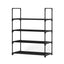 Artiss Shoe Rack Cabinet Stackable 4-tier 12 Pairs Black