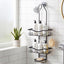 Artiss Shower Caddy Hanging Bathroom Organiser Over Head Black
