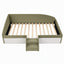 Artiss Single Upholstered Daybed, Centre Stair, Olive Green