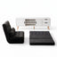 Artiss Sofa Bed Adjustable Floor Chair & TV Unit 120cm Entertainment Cabinet Set