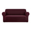 Artiss Sofa Cover Elastic Stretchable Couch Covers Burgundy 3 Seater