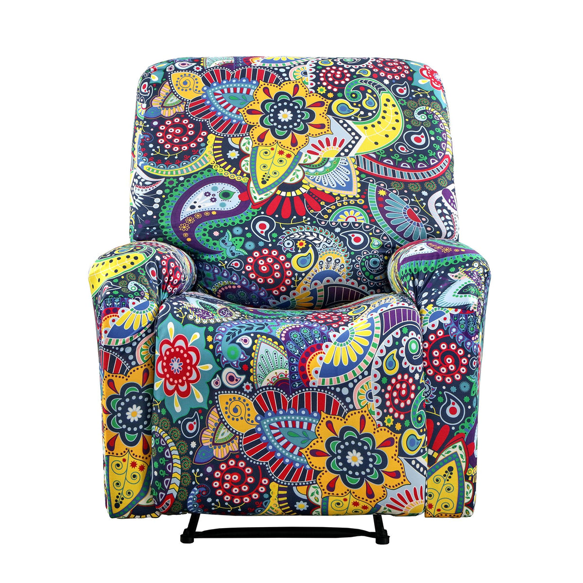 Artiss Split Stretch Recliner Chair Cover, Printed Non Slip Slipcover