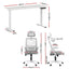 Artiss Standing Desk Office Chair Sit Stand Ergonomic Combo 140cm White