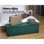 Artiss Storage Ottoman Blanket Box Velvet Foot Stool Rest Chest Couch Green