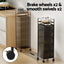 Artiss Storage Trolley Kitchen Cart 5 Tiers Storage Rack Black