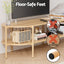 Artiss Swivel Floor Chair & TV Entertainment Unit with Storage Shelf Set