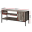 Artiss TV Cabinet Entertainment Unit Stand Storage Wood Industrial Rustic 124cm