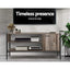 Artiss TV Cabinet Entertainment Unit Stand Storage Wood Industrial Rustic 124cm