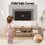 Artiss TV Unit Entertainment Unit Storage Shelf 148cm Pine