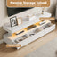 Artiss TV Unit LED 160CM Storage Drawer White
