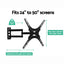 Artiss TV Wall Mount Bracket for 24"-50" LED LCD TVs Full Motion Strong Arms