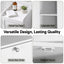 Artiss Tall Bathroom Storage Cabinet with Tilt Out Laundry Hamper White 170cm