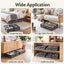 Artiss Under Bed Shoe Storage Containers X4 Box Organiser 12 Pairs Fabric Grey