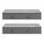 Artiss Under Bed Storage Containers X2 90L Boxes Organiser Clear Top Fabric Grey