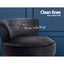 Artiss Vanity Stool Velvet Black Abella