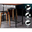 Artiss Vintage Bar Table ALEX Retro Pine Wood Metal Frame
