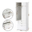 Artiss Wardrobe Cabinet Bedroom Clothes Storage Organiser Cupboard 3 Drawers Shelf Hanging Rod