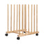 Artiss Wooden Art Drying & Canvas Storage Rack with Caster Wheels for Studio,Galleries,Classroom