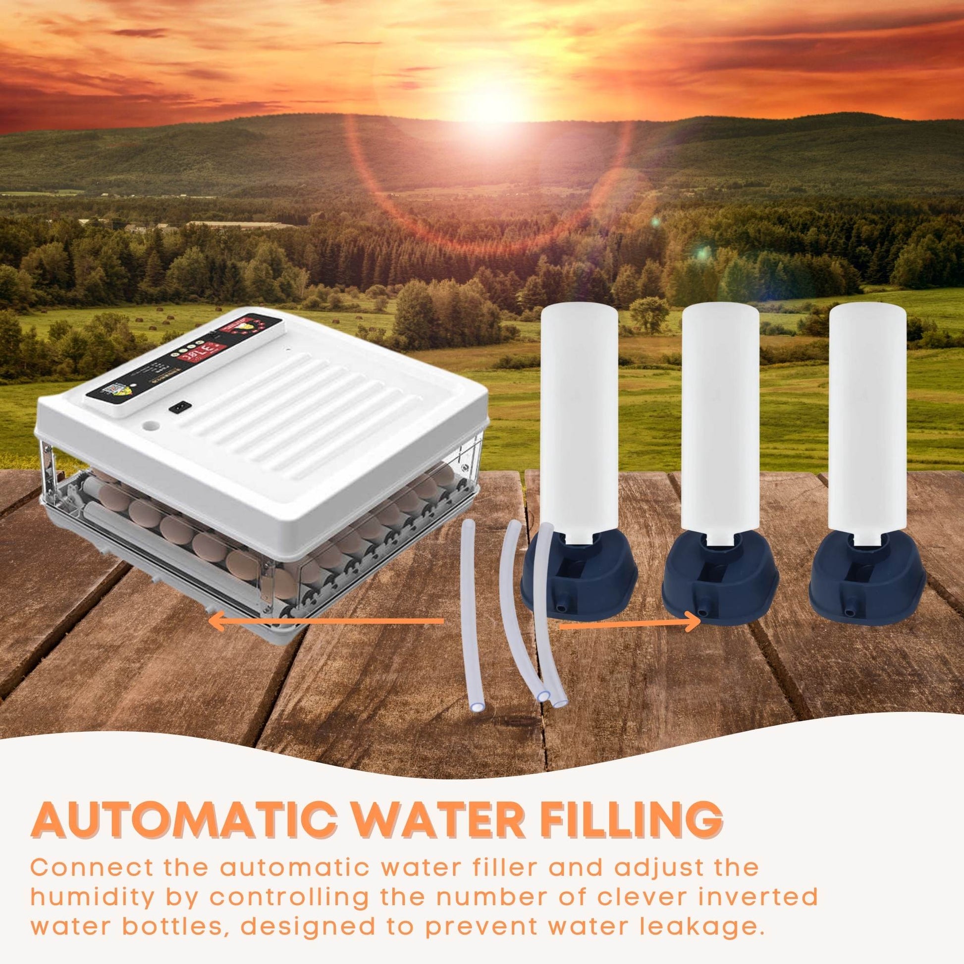 Automatic 130 Egg Incubator - Electric Digital Turning Chicken Quail Duck Hatching