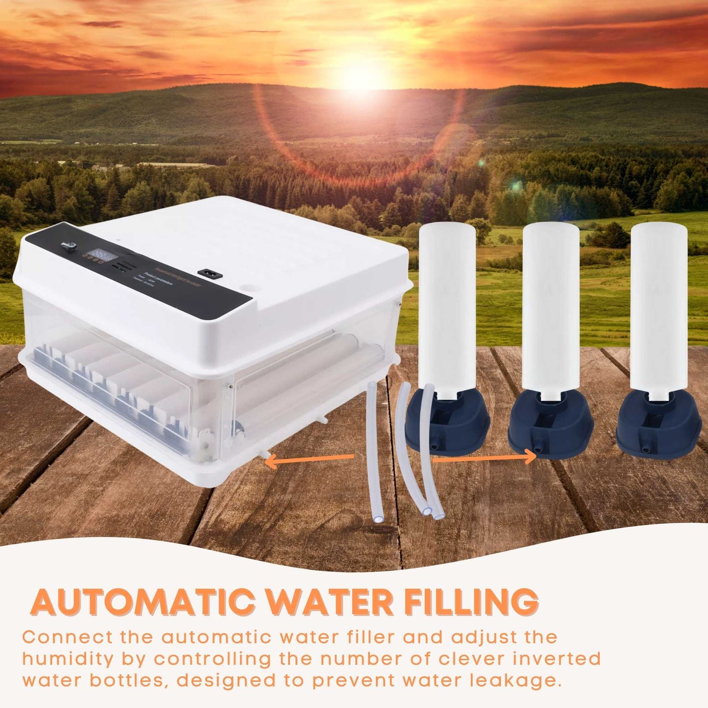 Automatic 70 Egg Incubator - Electric Digital Turning Chicken Quail Duck Hatching