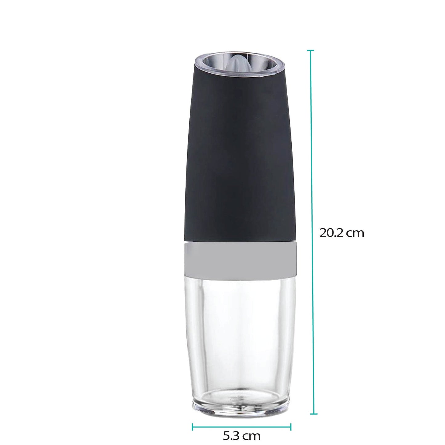 Automatic Gravity Electric Salt and Pepper Grinder - Battery Operated Shaker Mill